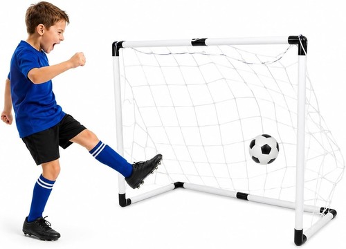 Football goal set - goal, pump